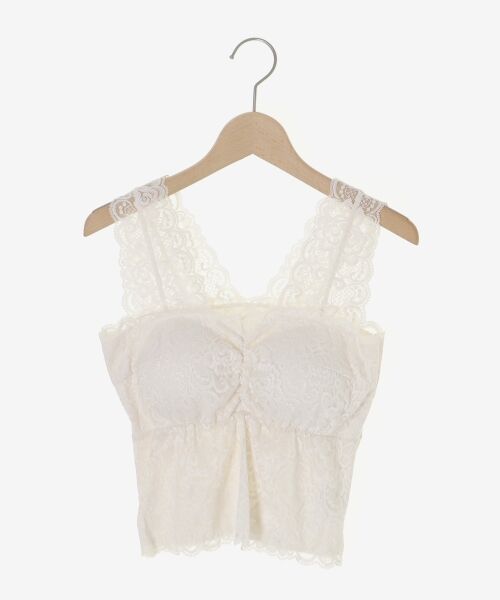 MAJESTIC LEGON / マジェスティックレゴン タンクトップ | カップ付きレースインナー | 詳細5