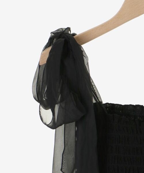 MAJESTIC LEGON / マジェスティックレゴン キャミソール・チューブトップ | カップ付肩リボンシャーリングキャミ | 詳細18