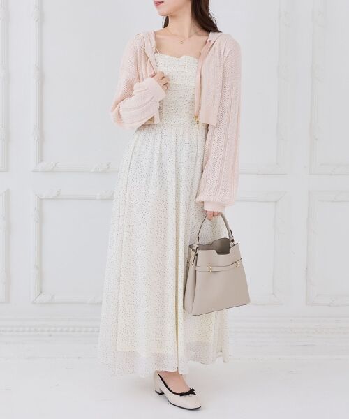 MAJESTIC LEGON / マジェスティックレゴン パーカー | 透かし柄ショートニットパーカー | 詳細10