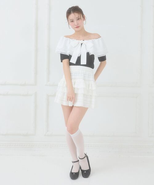 MAJESTIC LEGON / マジェスティックレゴン ニット・セーター | ビッグカラーリボンニット | 詳細19