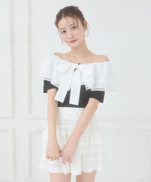 MAJESTIC LEGON / マジェスティックレゴン ニット・セーター | ビッグカラーリボンニット | 詳細21