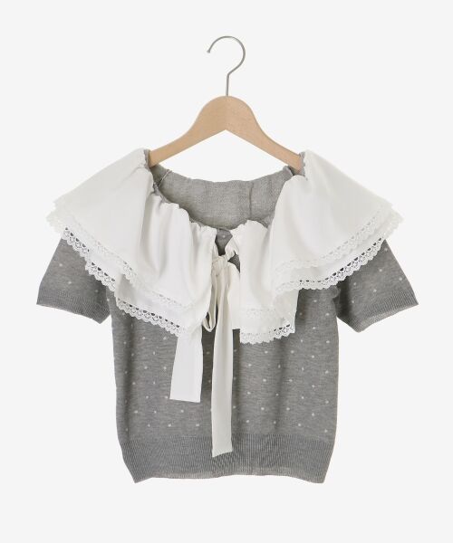 MAJESTIC LEGON / マジェスティックレゴン ニット・セーター | ビッグカラーリボンニット | 詳細24