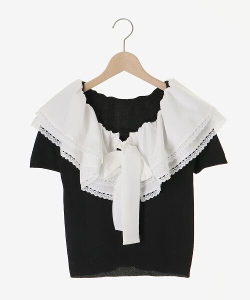 MAJESTIC LEGON / マジェスティックレゴン ニット・セーター | ビッグカラーリボンニット | 詳細25