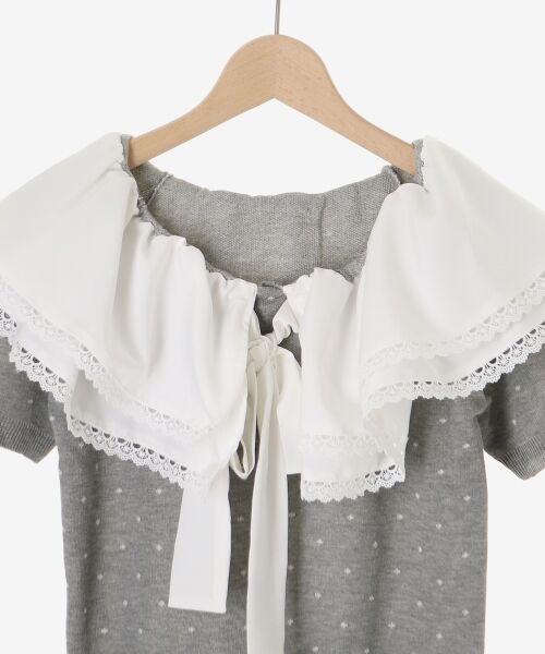 MAJESTIC LEGON / マジェスティックレゴン ニット・セーター | ビッグカラーリボンニット | 詳細27