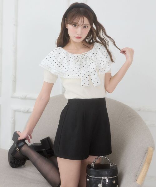 MAJESTIC LEGON / マジェスティックレゴン ニット・セーター | ビッグカラーリボンニット | 詳細4