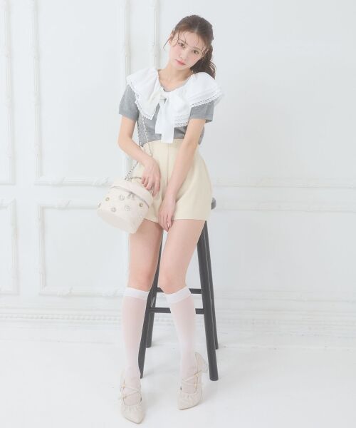 MAJESTIC LEGON / マジェスティックレゴン ニット・セーター | ビッグカラーリボンニット | 詳細8