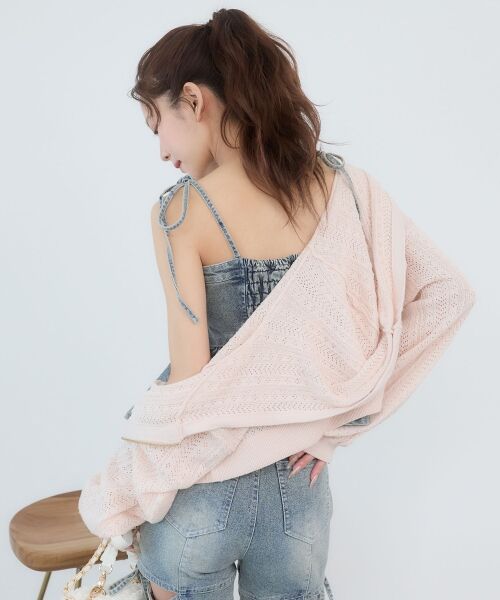 MAJESTIC LEGON / マジェスティックレゴン キャミソール・チューブトップ | ペプラムデニムビスチェ | 詳細11