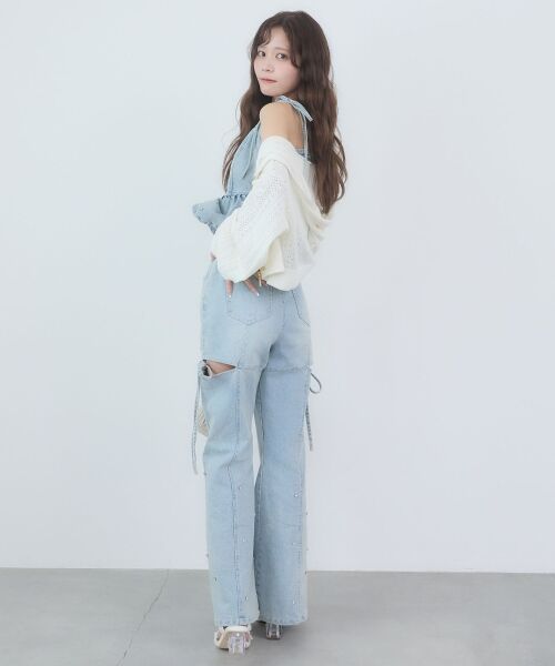 MAJESTIC LEGON / マジェスティックレゴン キャミソール・チューブトップ | ペプラムデニムビスチェ | 詳細4