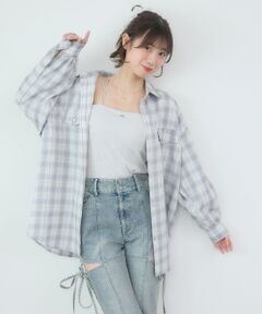 MAJESTIC LEGON / マジェスティックレゴン シャツ・ブラウス | バックスリットオーバーサイズシャツ