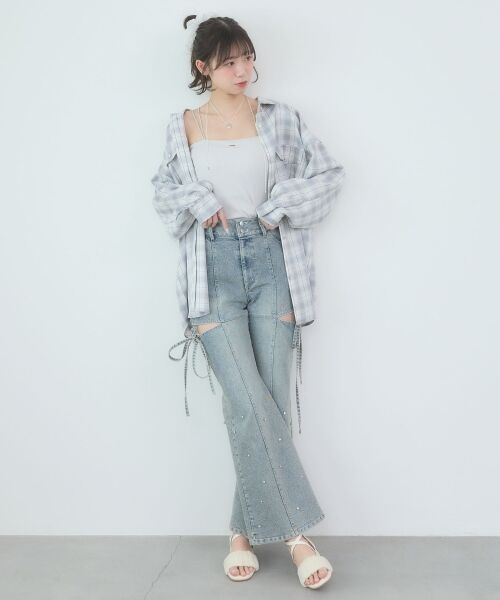 MAJESTIC LEGON / マジェスティックレゴン シャツ・ブラウス | バックスリットオーバーサイズシャツ | 詳細16