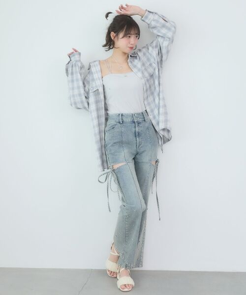 MAJESTIC LEGON / マジェスティックレゴン シャツ・ブラウス | バックスリットオーバーサイズシャツ | 詳細18