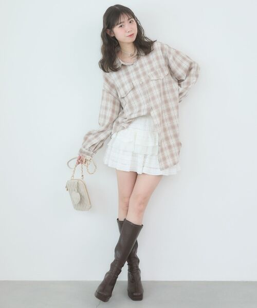 MAJESTIC LEGON / マジェスティックレゴン シャツ・ブラウス | バックスリットオーバーサイズシャツ | 詳細2