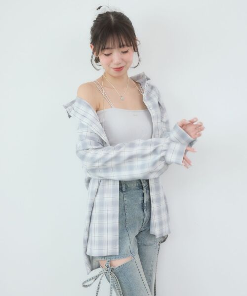 MAJESTIC LEGON / マジェスティックレゴン シャツ・ブラウス | バックスリットオーバーサイズシャツ | 詳細20