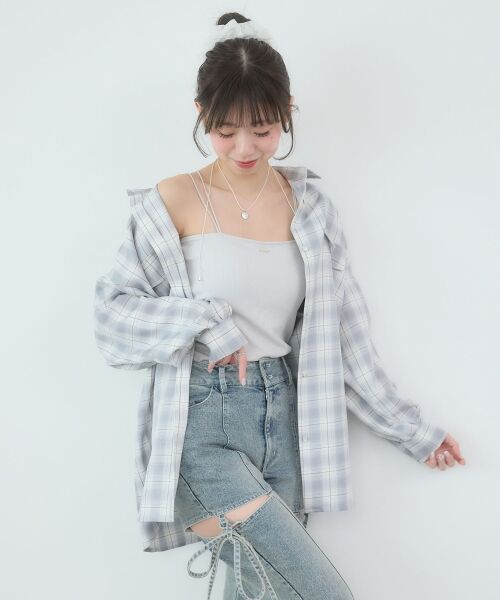 MAJESTIC LEGON / マジェスティックレゴン シャツ・ブラウス | バックスリットオーバーサイズシャツ | 詳細22