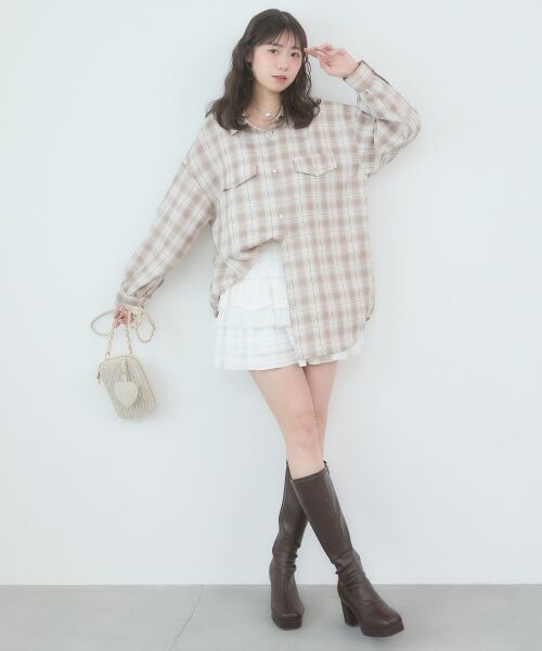 MAJESTIC LEGON / マジェスティックレゴン シャツ・ブラウス | バックスリットオーバーサイズシャツ | 詳細3