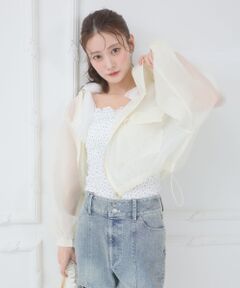 MAJESTIC LEGON / マジェスティックレゴン シャツ・ブラウス | エアリーシアーフードブルゾン