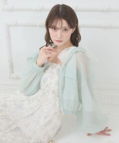 MAJESTIC LEGON / マジェスティックレゴン シャツ・ブラウス | エアリーシアーフードブルゾン