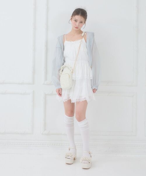 MAJESTIC LEGON / マジェスティックレゴン シャツ・ブラウス | エアリーシアーフードブルゾン | 詳細17