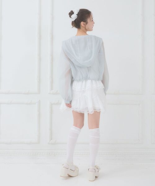 MAJESTIC LEGON / マジェスティックレゴン シャツ・ブラウス | エアリーシアーフードブルゾン | 詳細19