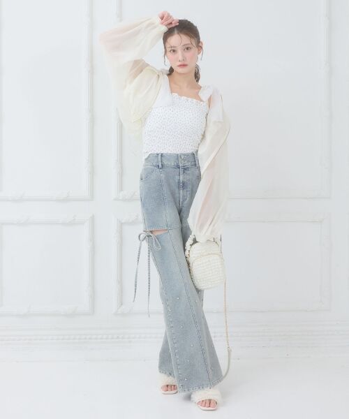 MAJESTIC LEGON / マジェスティックレゴン シャツ・ブラウス | エアリーシアーフードブルゾン | 詳細2