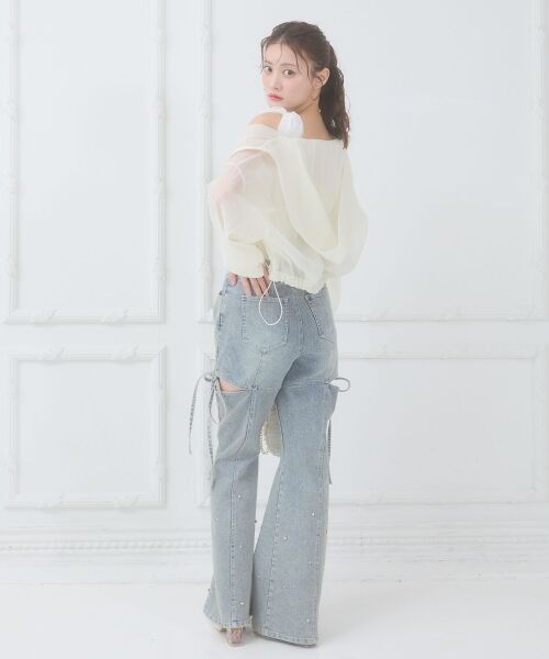 MAJESTIC LEGON / マジェスティックレゴン シャツ・ブラウス | エアリーシアーフードブルゾン | 詳細3