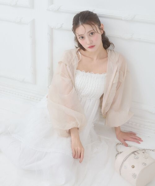 MAJESTIC LEGON / マジェスティックレゴン シャツ・ブラウス | エアリーシアーフードブルゾン | 詳細7