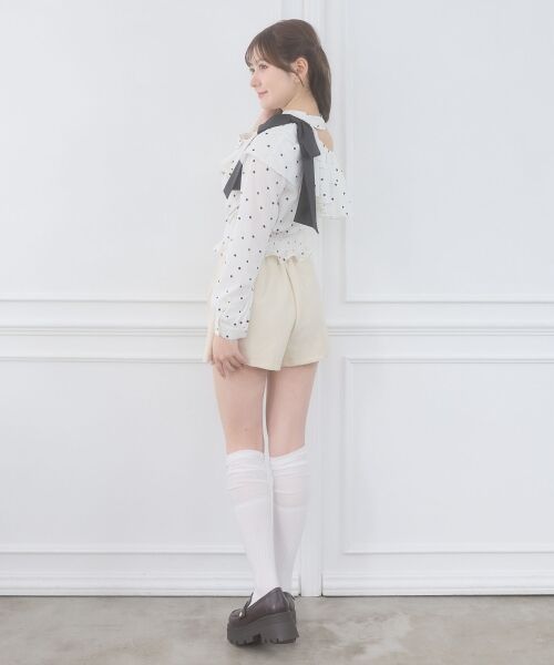 MAJESTIC LEGON / マジェスティックレゴン シャツ・ブラウス | ワンショルフリルリボンブラウス | 詳細5