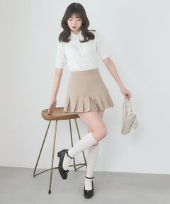 MAJESTIC LEGON / マジェスティックレゴン ミニ・ひざ丈スカート | アソートヘムプリーツミニスカパン