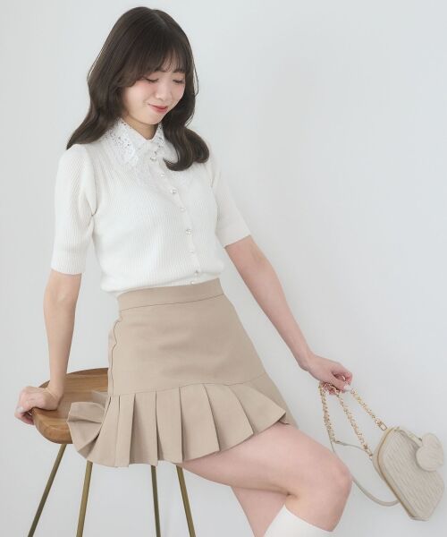 MAJESTIC LEGON / マジェスティックレゴン ミニ・ひざ丈スカート | アソートヘムプリーツミニスカパン | 詳細16