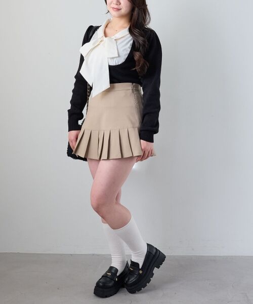 MAJESTIC LEGON / マジェスティックレゴン ミニ・ひざ丈スカート | アソートヘムプリーツミニスカパン | 詳細18