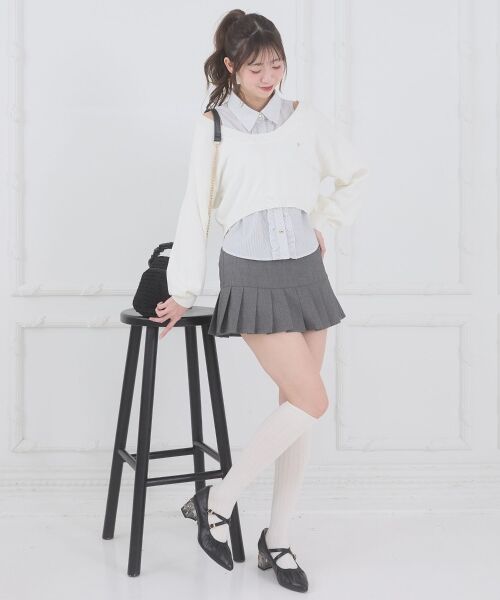 MAJESTIC LEGON / マジェスティックレゴン ミニ・ひざ丈スカート | アソートヘムプリーツミニスカパン | 詳細26