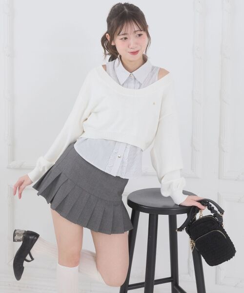 MAJESTIC LEGON / マジェスティックレゴン ミニ・ひざ丈スカート | アソートヘムプリーツミニスカパン | 詳細27