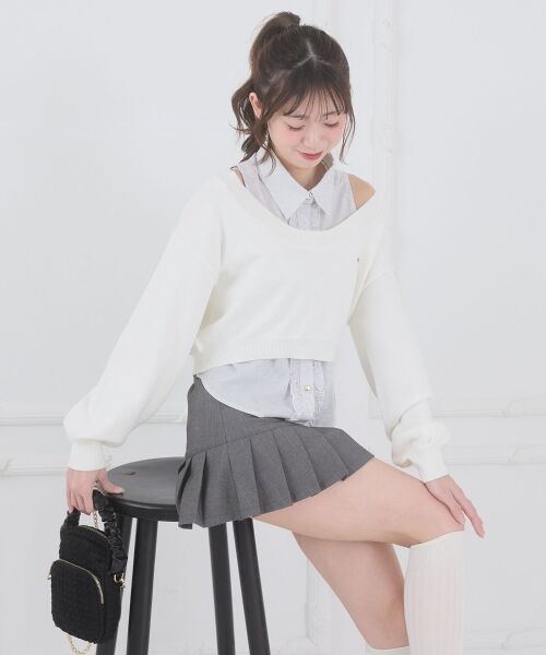 MAJESTIC LEGON / マジェスティックレゴン ミニ・ひざ丈スカート | アソートヘムプリーツミニスカパン | 詳細30