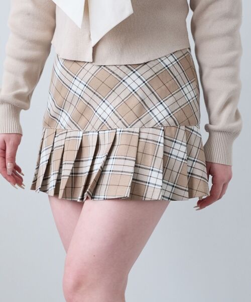 MAJESTIC LEGON / マジェスティックレゴン ミニ・ひざ丈スカート | アソートヘムプリーツミニスカパン | 詳細8