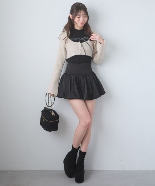 MAJESTIC LEGON / マジェスティックレゴン ミニ・ひざ丈スカート | バルーンミニスカパン | 詳細18