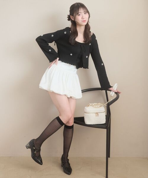 MAJESTIC LEGON / マジェスティックレゴン ミニ・ひざ丈スカート | バルーンミニスカパン | 詳細3