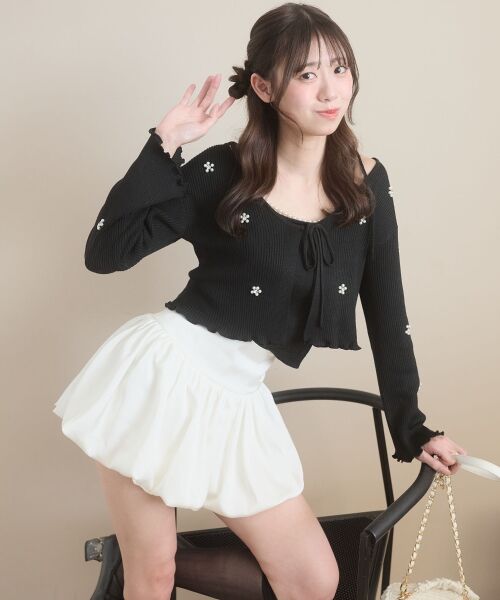 MAJESTIC LEGON / マジェスティックレゴン ミニ・ひざ丈スカート | バルーンミニスカパン | 詳細4