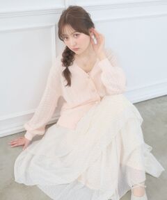 MAJESTIC LEGON / マジェスティックレゴン ロング・マキシ丈スカート | ランダムティアードスカート