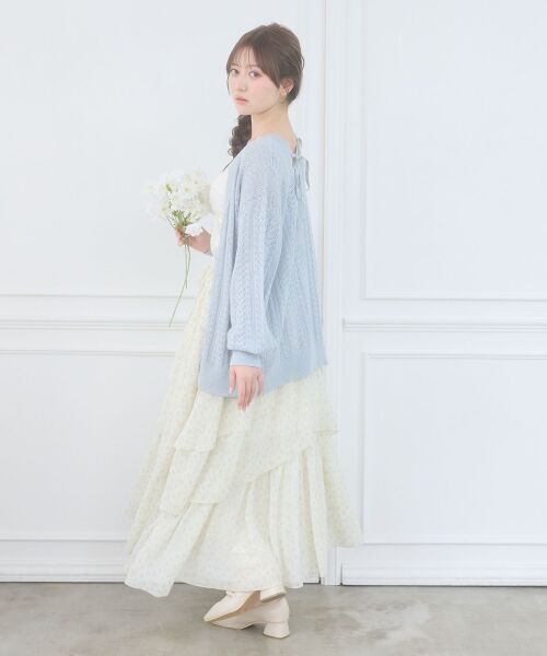 MAJESTIC LEGON / マジェスティックレゴン ロング・マキシ丈スカート | ランダムティアードスカート | 詳細12