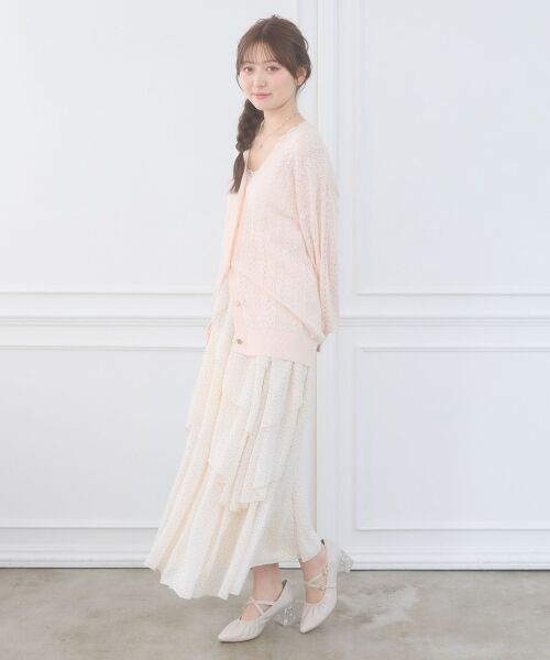 MAJESTIC LEGON / マジェスティックレゴン ロング・マキシ丈スカート | ランダムティアードスカート | 詳細3