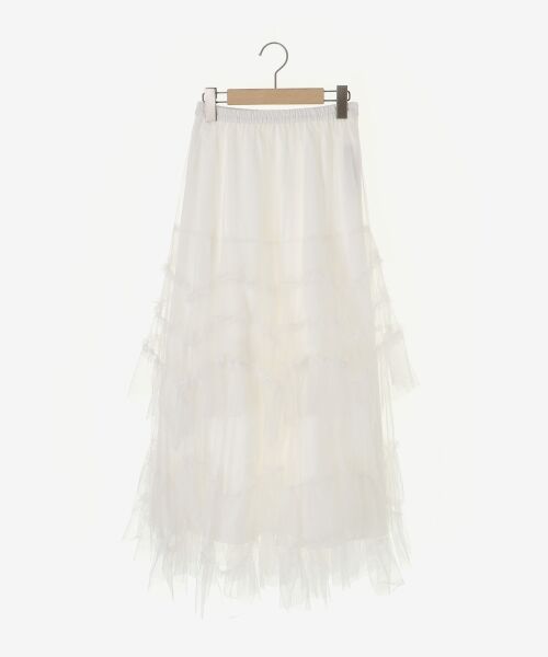 MAJESTIC LEGON / マジェスティックレゴン ロング・マキシ丈スカート | チュールフリルティアードスカート | 詳細28