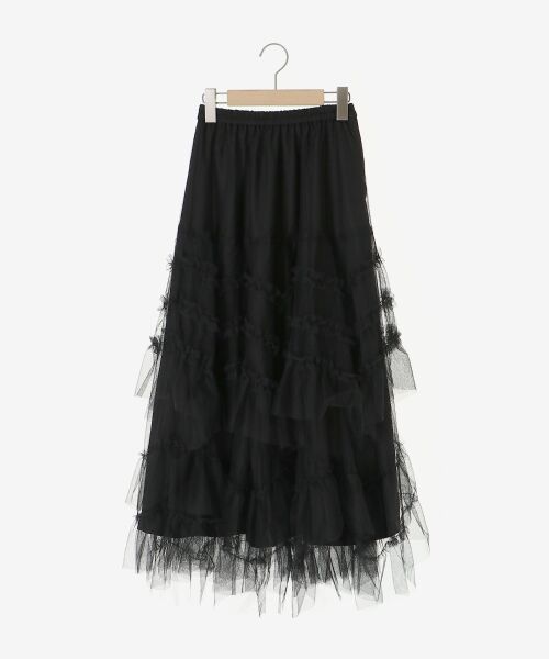MAJESTIC LEGON / マジェスティックレゴン ロング・マキシ丈スカート | チュールフリルティアードスカート | 詳細30