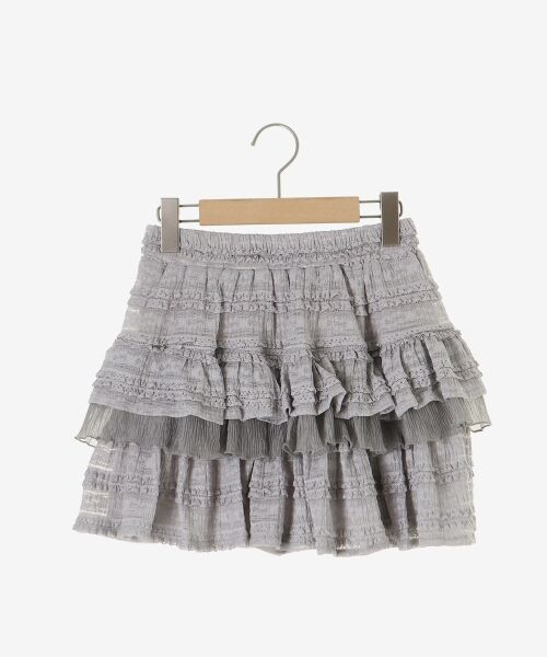 MAJESTIC LEGON / マジェスティックレゴン ミニ・ひざ丈スカート | レースフリルティアードミニスカパン | 詳細15