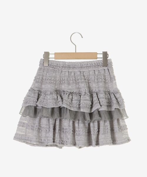 MAJESTIC LEGON / マジェスティックレゴン ミニ・ひざ丈スカート | レースフリルティアードミニスカパン | 詳細17