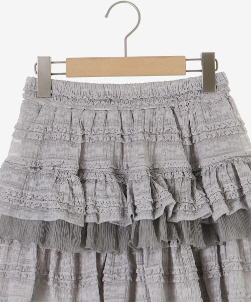 MAJESTIC LEGON / マジェスティックレゴン ミニ・ひざ丈スカート | レースフリルティアードミニスカパン | 詳細18