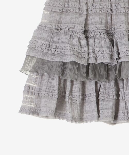 MAJESTIC LEGON / マジェスティックレゴン ミニ・ひざ丈スカート | レースフリルティアードミニスカパン | 詳細19