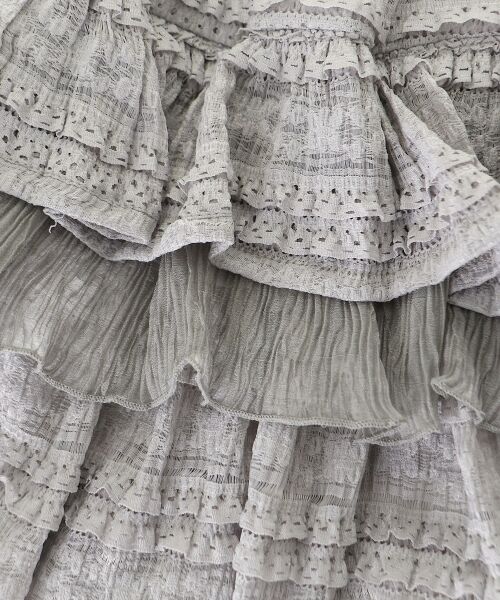 MAJESTIC LEGON / マジェスティックレゴン ミニ・ひざ丈スカート | レースフリルティアードミニスカパン | 詳細21