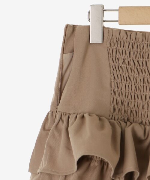 MAJESTIC LEGON / マジェスティックレゴン ミニ・ひざ丈スカート | 異素材ティアードミニスカパン | 詳細20