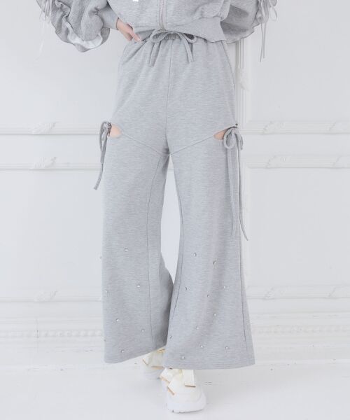 MAJESTIC LEGON / マジェスティックレゴン その他パンツ | スリット入りキラキラスウェットパンツ | 詳細13