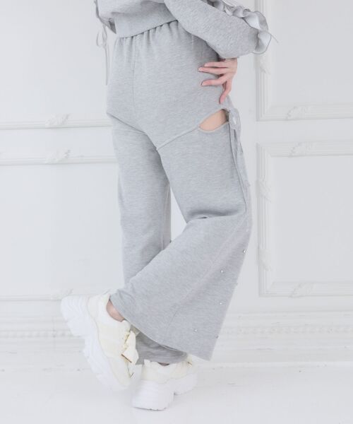 MAJESTIC LEGON / マジェスティックレゴン その他パンツ | スリット入りキラキラスウェットパンツ | 詳細16